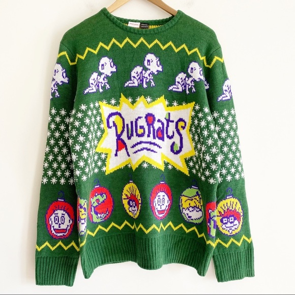 UO Nickelodeon Rugrats ugly Christmas sweater - Picture 1 of 4